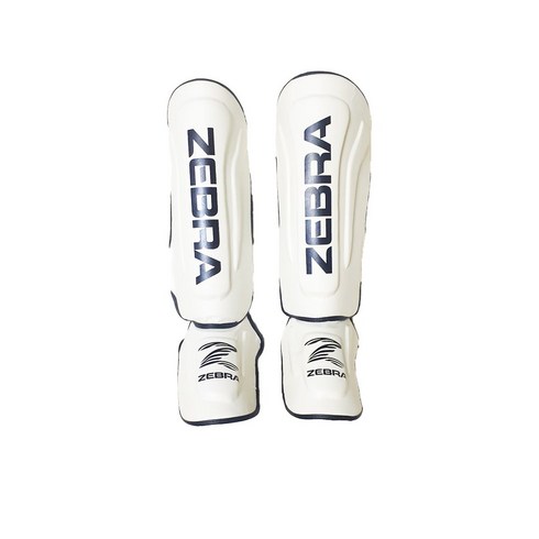 지브라 신가드 - [ZPRSB01] ZEBRA PRO Shin-Instep Guard white /권투 킥복싱 무에타이 MMA 종합격투기, 1개