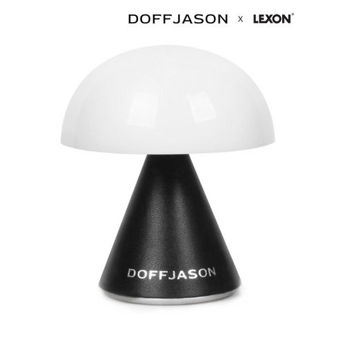 [도프제이슨X렉슨] MINA 머쉬룸 램프 블랙 S [doffjasonXlexon] mushroom lamp black DF22SS1201