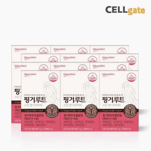 핑거루트 스킨앤 다이어트 800mg x 30정 12박스 180일분 (6개월분), 12개, 단품