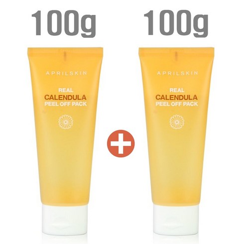 에이프릴스킨 리얼 카렌둘라 필 오프 팩, 2개입, 1개