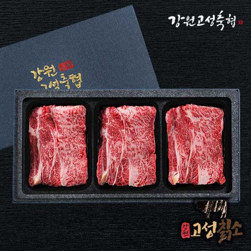 칡소 - [G][강원고성축협] 고성 칡소 냉장 등심선물세트 1호(1.5kg), 단품, 1개, 1.5kg