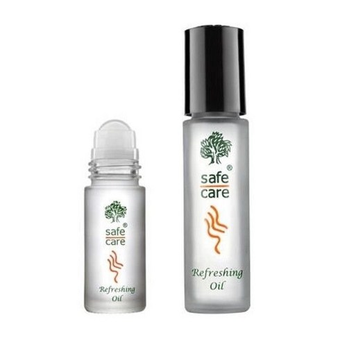 프라우카허브겔 - 세이프케어 멘톨 시트러스 천연 에센셜 아로마 오일 롤온 5ml + 10ml 각 1개 총 2개
