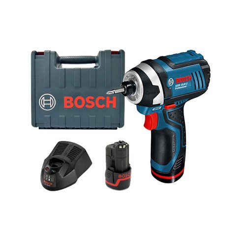 보쉬 GDR10.8V-LI 충전임팩 드라이버 2.0Ah 배터리2개, 1세트