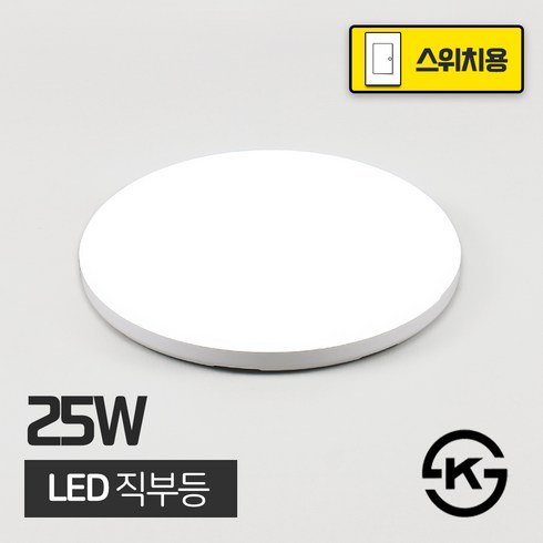 LED 직부등 25W, 화이트(6500K), 1개