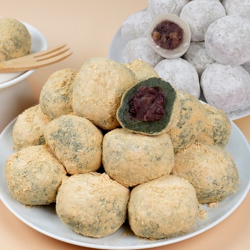 국내산찹쌀 소소락 콩쑥찹쌀떡 1kg+찹쌀떡 1kg, 단품