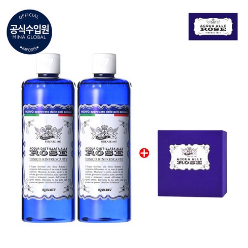 로버츠 장미수 400ml - [아쿠아알레로제] 로버츠장미수 400ml x2 +케어시트x1