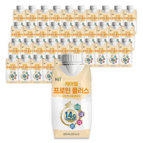 케어웰 프로틴 플러스, 200ml, 36개