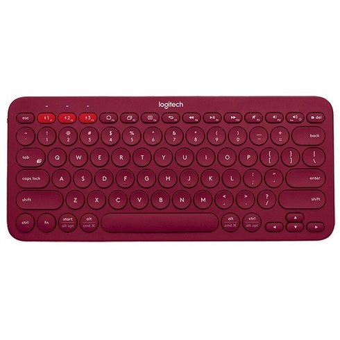 2023년 가성비 최고 로지텍k380 - 로지텍 무선키보드 K380 + 키스킨, Red, 텐키리스