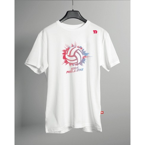 더림 배구 반팔 메쉬 티셔츠 기능성 유니폼 단체 남녀공용, 화이트