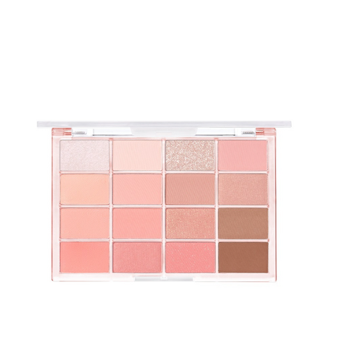 웨이크메이크섀도우팔레트 - 웨이크메이크 소프트 블러링 아이팔레트 16구 BEST 컬러 재입고 WAKEMAKE SOFT BLURRING EYE PALETTE, 08 캔디 코랄 블러링 [BEST], 1개