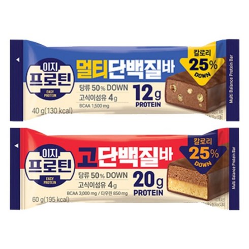 이지프로틴 고단백질바 60g 6개 + 멀티단백질바 40g 6개