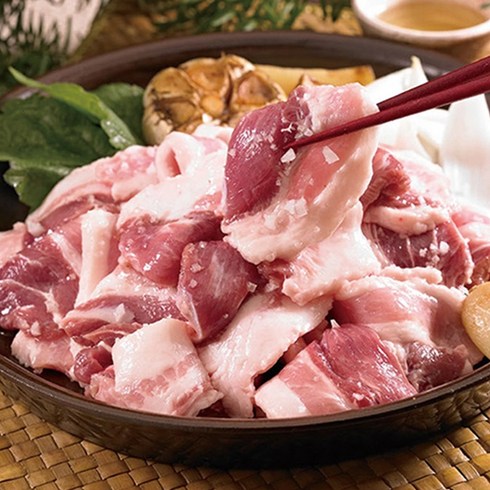 [육즙가득] 제주도 흑돼지 돔베고기 500g x 8팩 불고기용, 8개