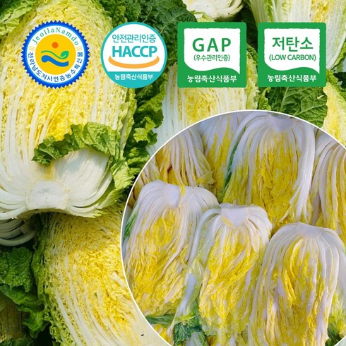 HACCP 해남 김장 절임배추 7~9포기, 20kg, 금요일 주문 / 화요일 출고