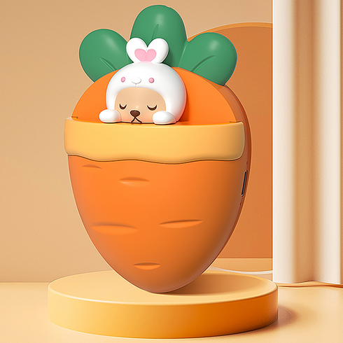 2023년 가성비 최고 충전식휴대용손난로 - TAOMI 당근 휴대용 충전식 손난로, 오렌지