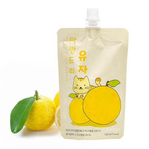 아람드리 - 아람드리 유자 주스 (138ml*10입) x 2박스, 138ml, 20개