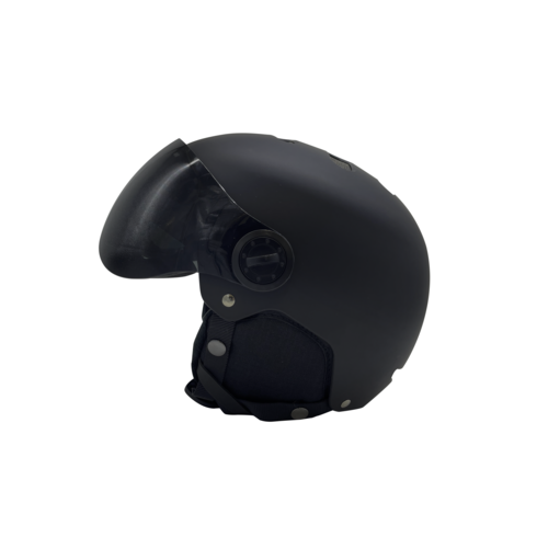 보드헬맷 - FU 스키 스노우보드 헬멧 고글일체형 탈부착가능, 블랙