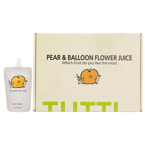 뚜띠프루티 - 뚜띠프루티 우린 배도라지에오 배도라지즙 30p 11203596, 110ml × 30개, 0.1l