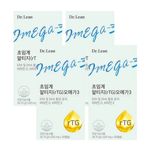닥터린 초임계 알티지 오메가3, 30정, 4개