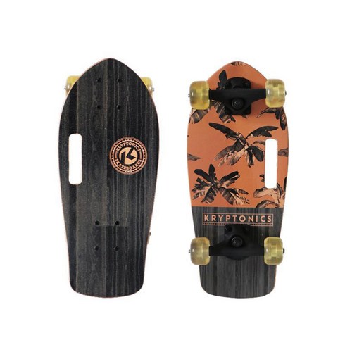 Penny Board 피쉬 보드 성인 스트리트 브러시 초보자 4 륜 랜드 서핑 스케이트 보드 싱글 로커 스케이트 보드 크루저보드, B