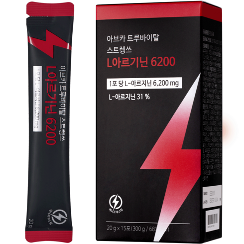 아브카 트루바이탈 스트랭스 L 아르기닌 6200mg 300g, 1개, 15포