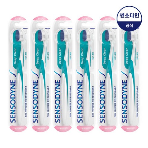 센소다인 딥클린 칫솔 x6개, 단품없음