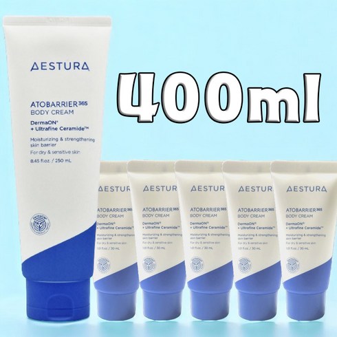 에스트라바디로션 - 에스트라 아토베리어365 바디크림, 400ml, 1세트