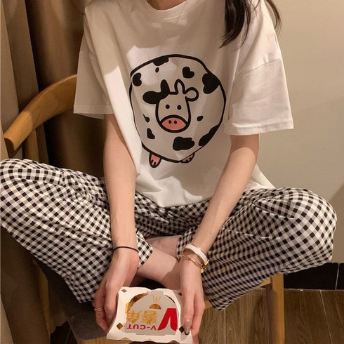 2023년 가성비 최고 냉장고 바지 잠옷 - 리바시안 체크 홈웨어 파자마 잠옷 바지