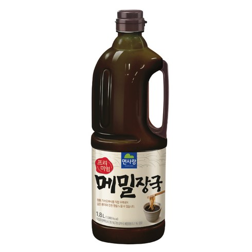 메밀장국 - 면사랑 프리미엄 메밀장국 1.8L 대용량/업소용/식당용/일식/메밀장국/가쓰오부시, 6개