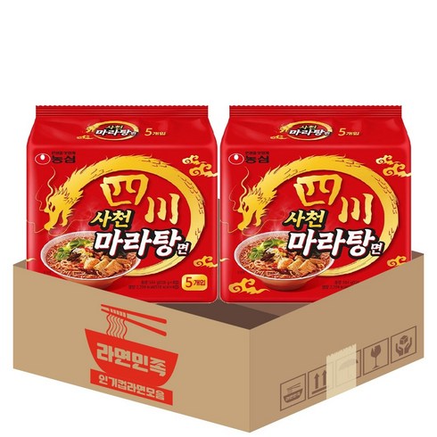 마라민족 농심 사천 마라탕면 126g 10봉지, 10개