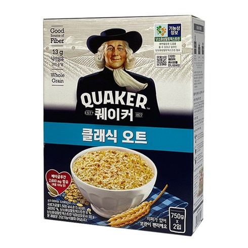 코스트코 퀘이커 클래식 오트 1.5kg, 1개