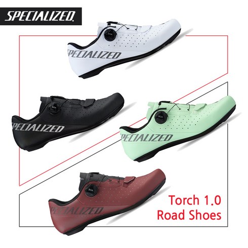 [엠티비랜드]스페셜라이즈드 토치 1.0 로드 클릿 슈즈 자전거 신발, 39(250), 마룬블랙