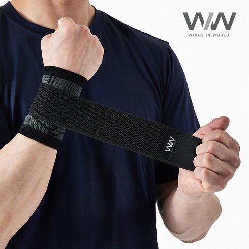 wiw볼링 - WIW 손목보호대 3D 테이핑 다중 압박 골프 테니스 볼링 헬스 밴드 슬리브 리프팅, L/XL (1+1 파우치 증정)