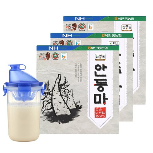 산약촌 안동 마 가루 참마가루 마분말 스틱 3박스+쉐이커1개, 3개