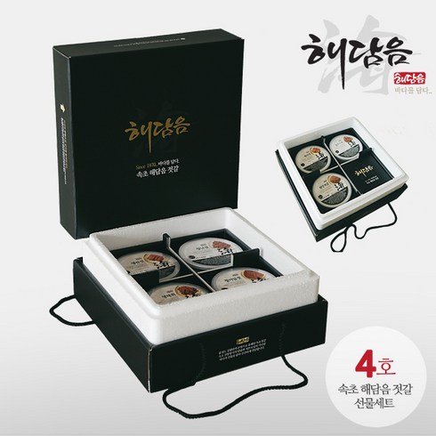 속초해담음 젓갈 선물세트 4호 오징어젓+낙지젓+씨앗젓갈 3종구성, 선물세트04호 (400g*3종), 1세트