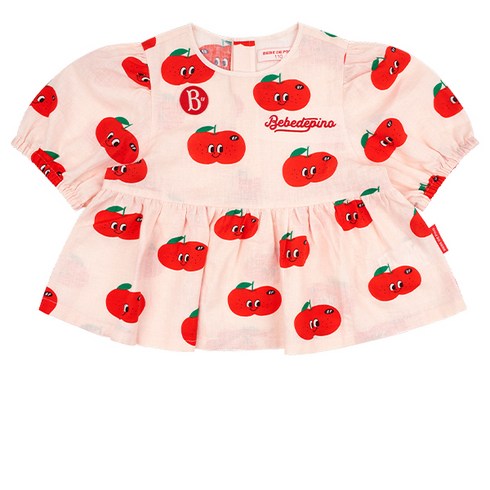 베베드피노★페이백10%★올오버뽐므퍼프소매블라우스_BP41SH431969220