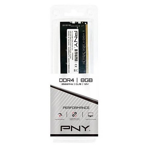 PNY DDR4-2666 CL19 (8GB) 데스크탑용 램, MD8GSD42666BL