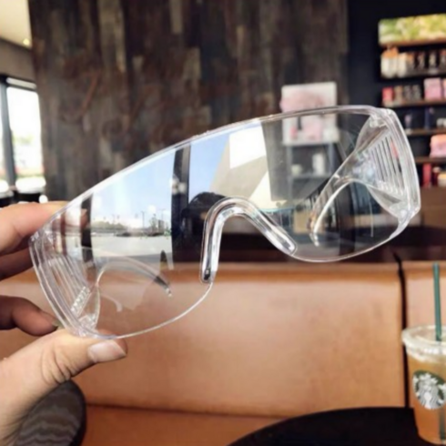 안경쓰고고글 - 예소 투명 패션 고글 방풍 방수 눈 보호, 1개