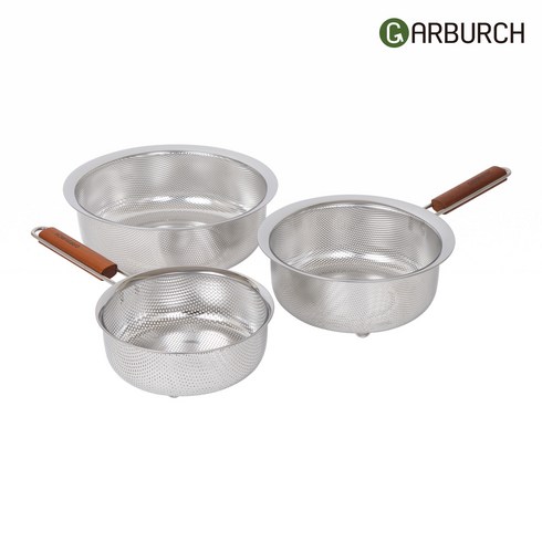 2023년 가성비 최고 가버치채망 - [가버치] 코코 스텐 채망 우드건지기 멀티바스켓 세트 구성, 퍼펙트 3종세트[건지기(중+대)+바스켓(대)]