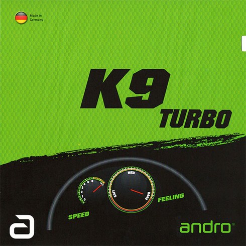 안드로 탁구러버 K9 터보(Turbo)러버, 흑색 2.1mm, 흑색-2.1mm