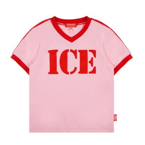 아이스비스킷 ICEBISCUIT 아이스칼럭 브이넥티셔츠 IB32TR636_PK 593880