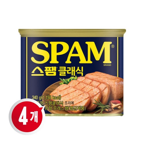 CJ제일제당 스팸 클래식, 340g, 4개