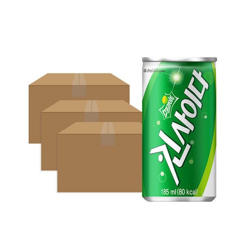 코카콜라 킨사이다 스프라이트 185ml 90캔