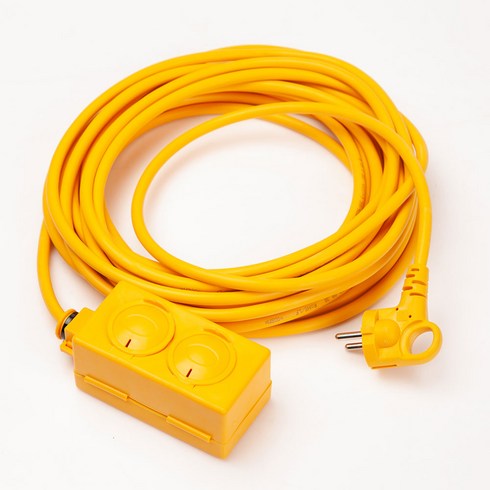 2023년 가성비 최고 리드선구로렌탈 - 반딧불 전기 연장선 산업용 작업선 리드선 릴선 2구 3구 9M 17M 25M 45M, 1개