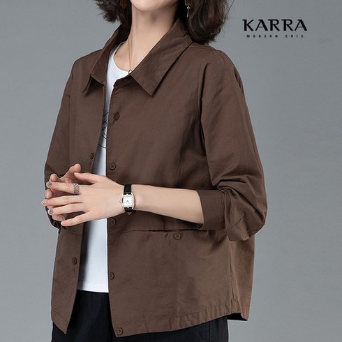 2023년 가성비 최고 케이수 밍크 리파인드 스탠카라 자켓 - 카라 KARRA 77까지 랜드포켓자켓 A3F0461