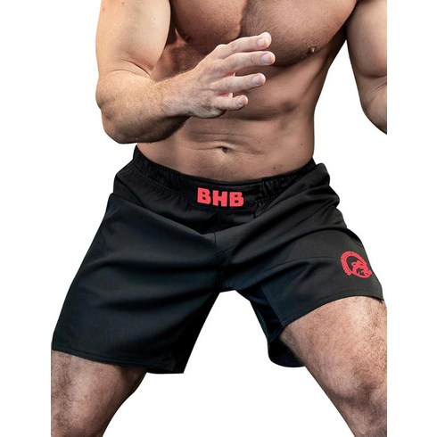 Boxing Honey Badger 압박 안감이 내장된 투인원 BJJ 반바지: 그래플링 브라질 주짓수 MMA 노기 반바지 화이트.