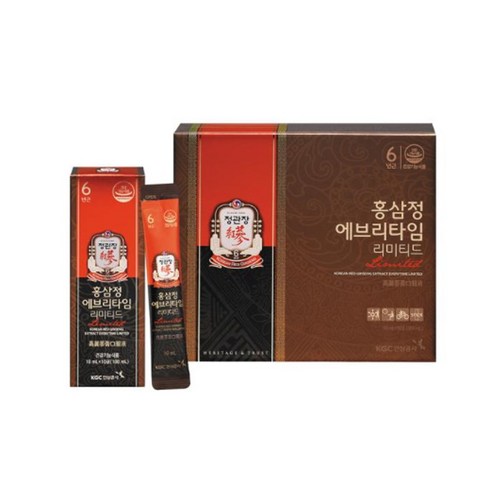 2023년 가성비 최고 설날부모님선물 - 정관장 홍삼정 에브리타임 리미티드 10ml 30포 쇼핑백증정, 300ml, 1개