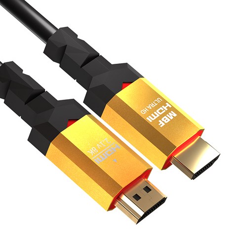 2023년 가성비 최고 엠비에프hdmi2.6m - 엠비에프 8K 골드 HDMI v2.1 케이블 MBF-8K020UHD, 1개, 2m