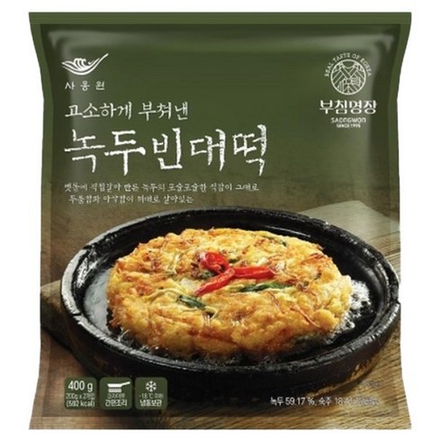 사옹원 녹두빈대떡 400g, 3개