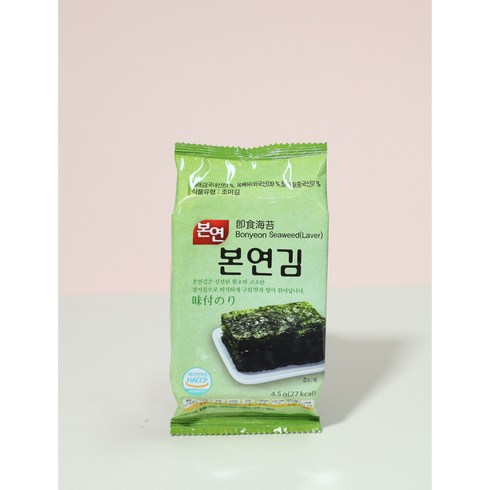 HACCP 본연푸드 본연 도시락김 4.5g 조미김 선물세트, (선물) 본연 도시락 김 4.5g x 36봉