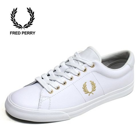 [프레드페리(스포츠)] 프레드페리 언더스핀 스니커즈 화이트골드 레더 B8288-100